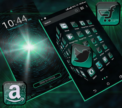 Hi Tech Launcher Theme ekran görüntüsü