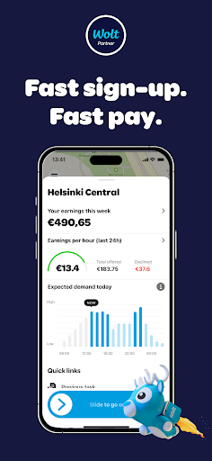 Wolt Courier Partner ekran görüntüsü
