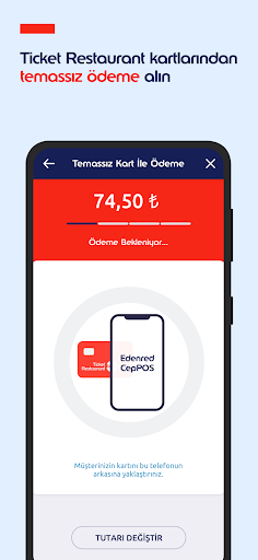 Edenred CepPOS ekran görüntüsü