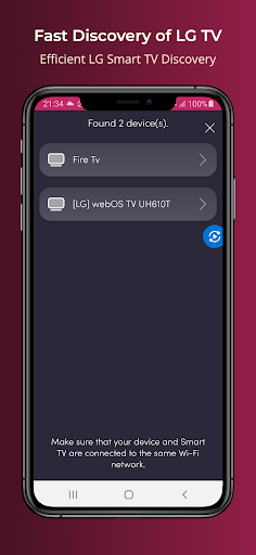LG Universal TV Remote ekran görüntüsü