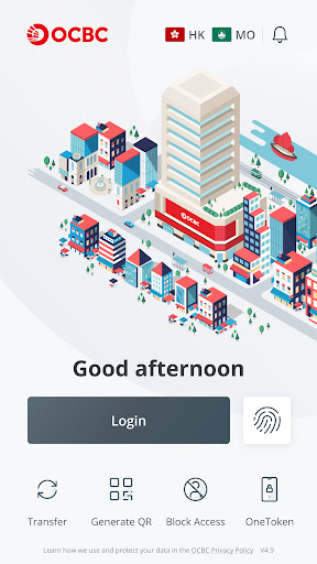 OCBC HK/Macau Business Mobile ekran görüntüsü