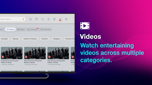 JioSphere - Web Browser for TV ekran görüntüsü