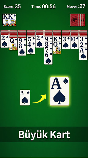 Örümcek Solitaire ekran görüntüsü