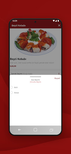 Myrezzta Yemek Sipariş ekran görüntüsü