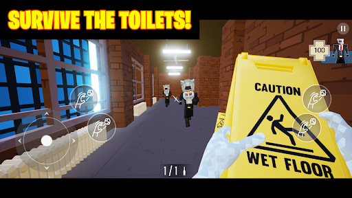 Toilet FPS: Skibidi Shooter 3D ekran görüntüsü