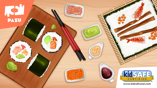 Sushi Maker Kids Cooking Games ekran görüntüsü