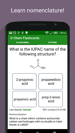 Organic Chemistry Flashcards ekran görüntüsü