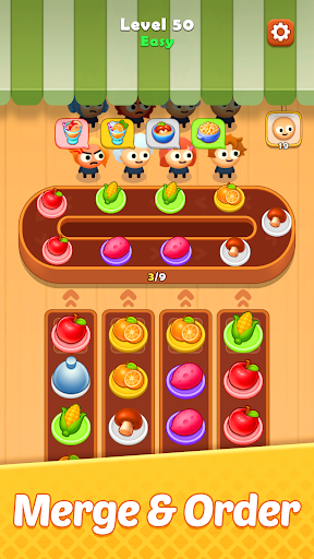 Food Puzzle : Sort n Merge ekran görüntüsü