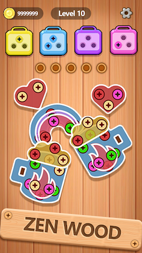 Screw Jam & Pin: Woodle Puzzle ekran görüntüsü