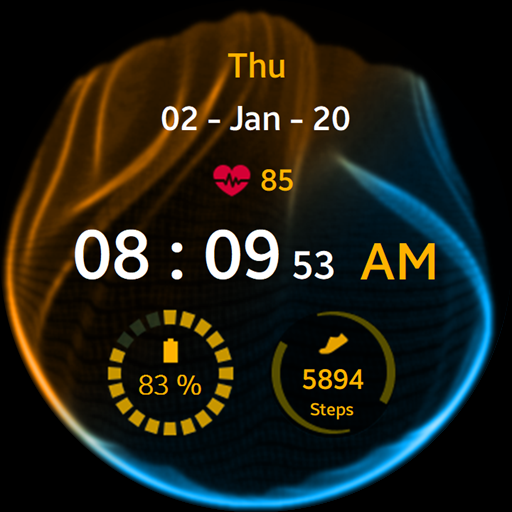 Colorful Smoke Watch Face ekran görüntüsü