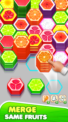 Fruit Sort: Hexa Stack Sorting ekran görüntüsü