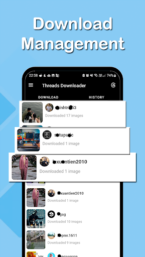 Video downloader for Thread ekran görüntüsü