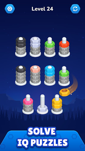 Nut Sort - Color Sort Puzzle ekran görüntüsü