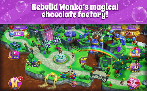Wonka's World of Candy Match 3 ekran görüntüsü