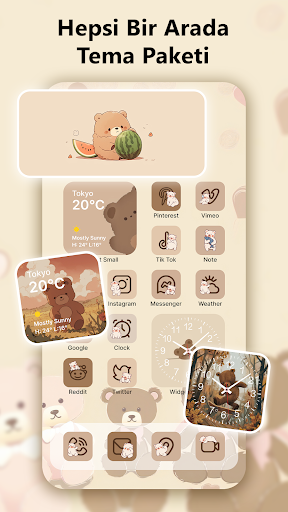 Themes: Simgeleri, Widgets ekran görüntüsü