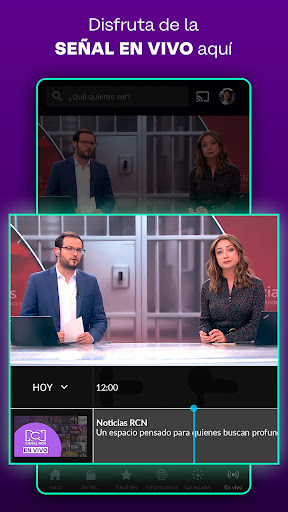 Canal RCN ekran görüntüsü