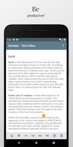 Notably Text Editor - Writer & ekran görüntüsü