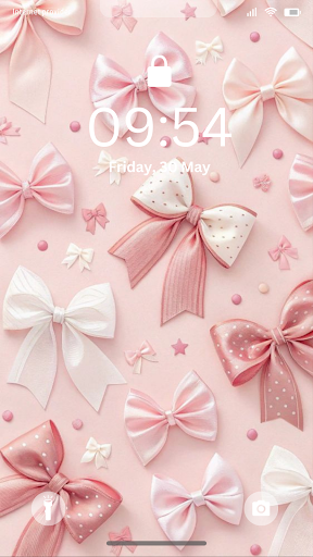 Bow Wallpaper Cute Backgrounds ekran görüntüsü