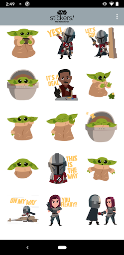The Mandalorian Stickers ekran görüntüsü