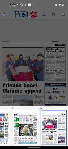 Lancashire Evening Post Paper ekran görüntüsü