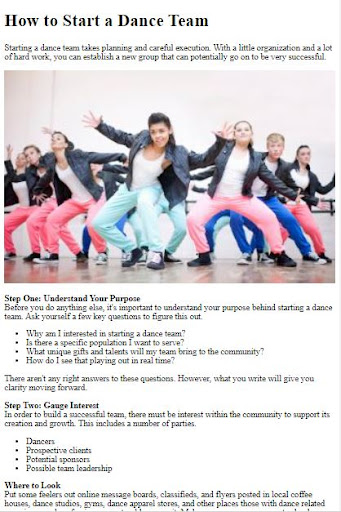 How to Start a Dance Group ekran görüntüsü
