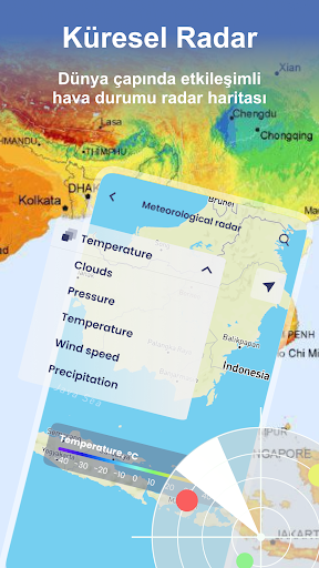 Hava Durumu - Radar, Widget ekran görüntüsü