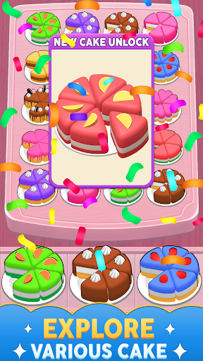 Cake Sort Puzzle - Color Match ekran görüntüsü