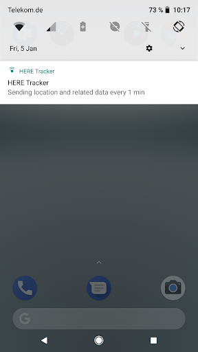 HERE Tracker ekran görüntüsü