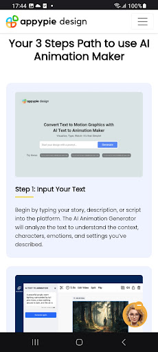 AI Animation Generator ekran görüntüsü