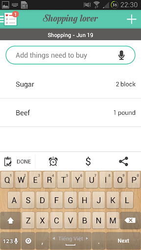 Shopping Lover - Shopping List ekran görüntüsü