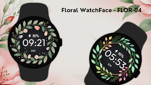 Floral WatchFace - FLOR-04 ekran görüntüsü