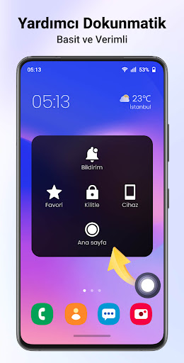 Yardımcı Dokunmatik, Android ekran görüntüsü