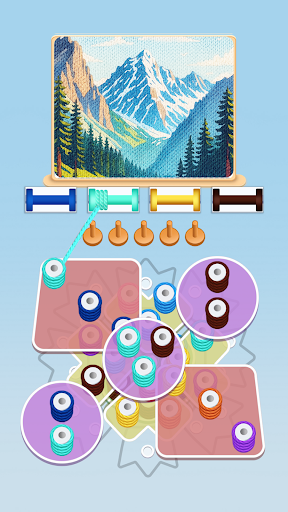 Yarn Sort: Color Jam ekran görüntüsü