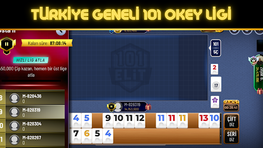 101 Yüzbir Okey Elit ekran görüntüsü