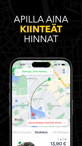 Taksi Helsinki ekran görüntüsü