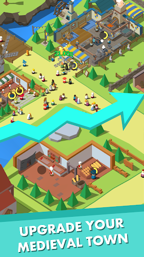 Idle Medieval Town - Tycoon ekran görüntüsü