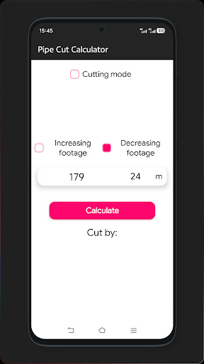 Pipe cutting calculator ekran görüntüsü