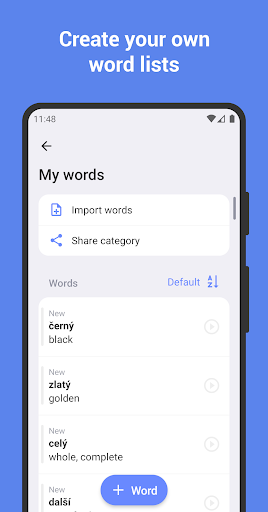 Learn Czech with flashcards! ekran görüntüsü