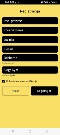 SLOGA GYM ekran görüntüsü