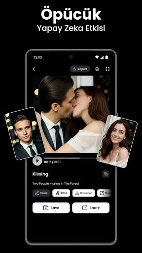 Video AI - Sarılma ve Öpücük ekran görüntüsü