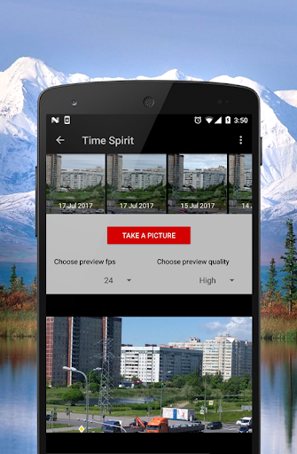 Time Lapse camera ekran görüntüsü