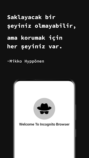 Özel tarayıcı uygulaması ekran görüntüsü