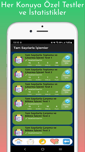 7. Sınıf Test Çöz Tüm Dersler ekran görüntüsü