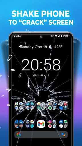 Broken Screen Prank & Cracked ekran görüntüsü
