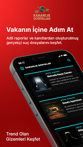 Karanlık Dosyalar ekran görüntüsü