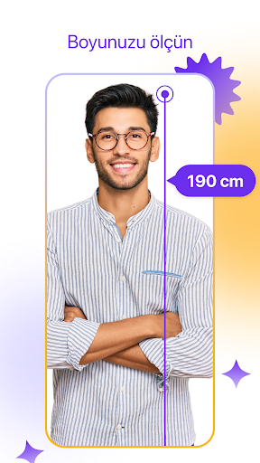 Metre ölçer: Boy ölçme, ölçüm ekran görüntüsü