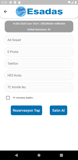 Esadaş Turizm ekran görüntüsü