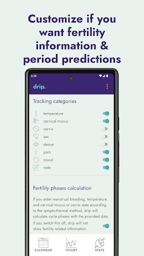 drip period & cycle tracker ekran görüntüsü