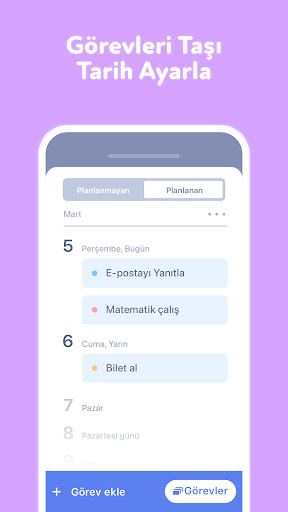 WaterDo: Yapılacaklar listesi ekran görüntüsü