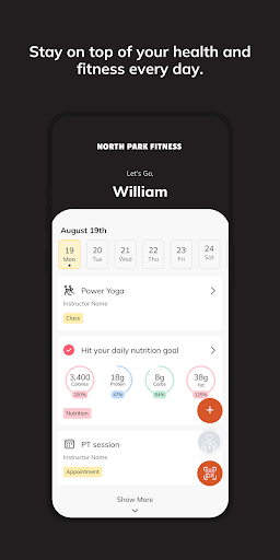 North Park Fitness App ekran görüntüsü